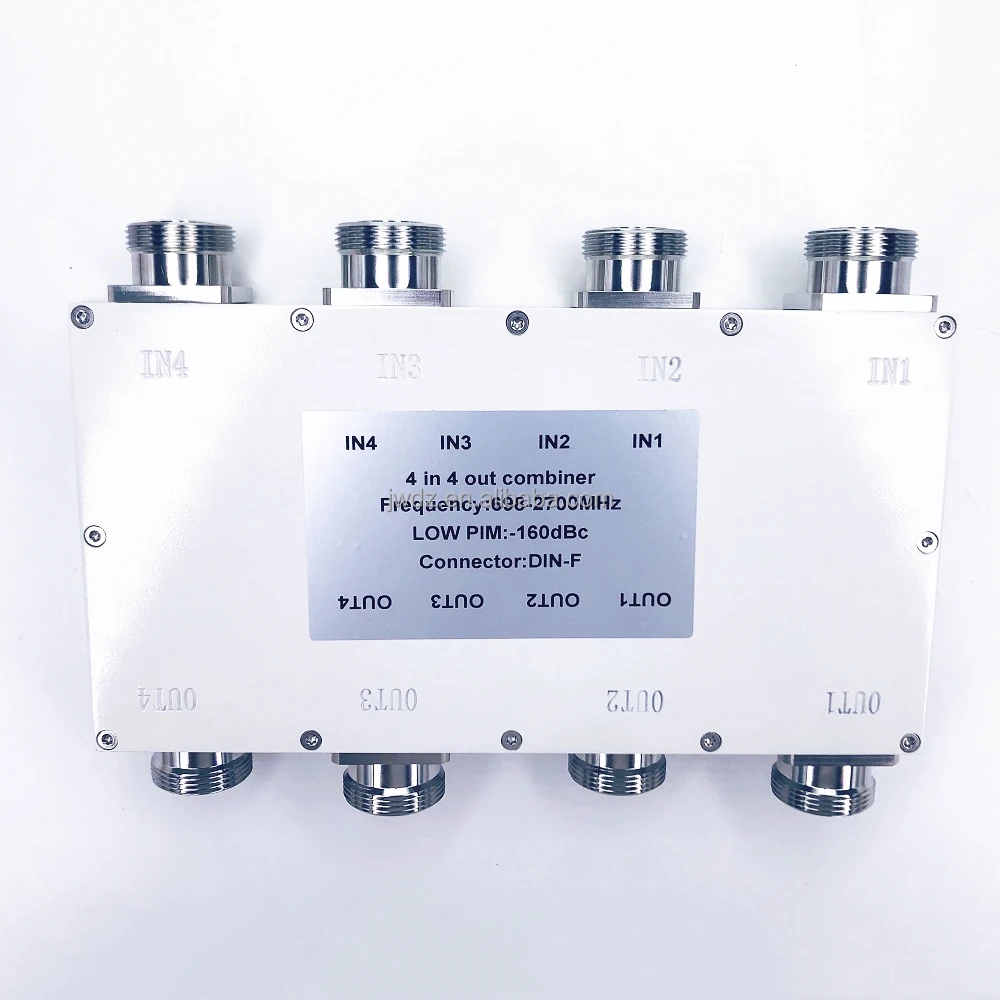 698-2700MHz 698-3800MHz 4*4 Hybrid Coupler 4 IN 4 OUT RF Hybrid Coupler Combiner PIM -160dBc