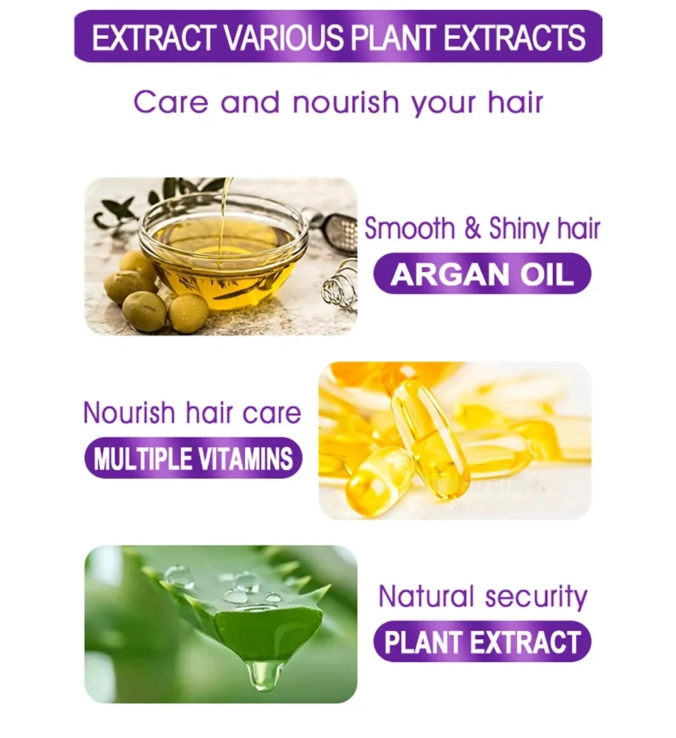 Customized Label Moisturizing Smooth Hair Oil Serum Hair Vitamins Serum