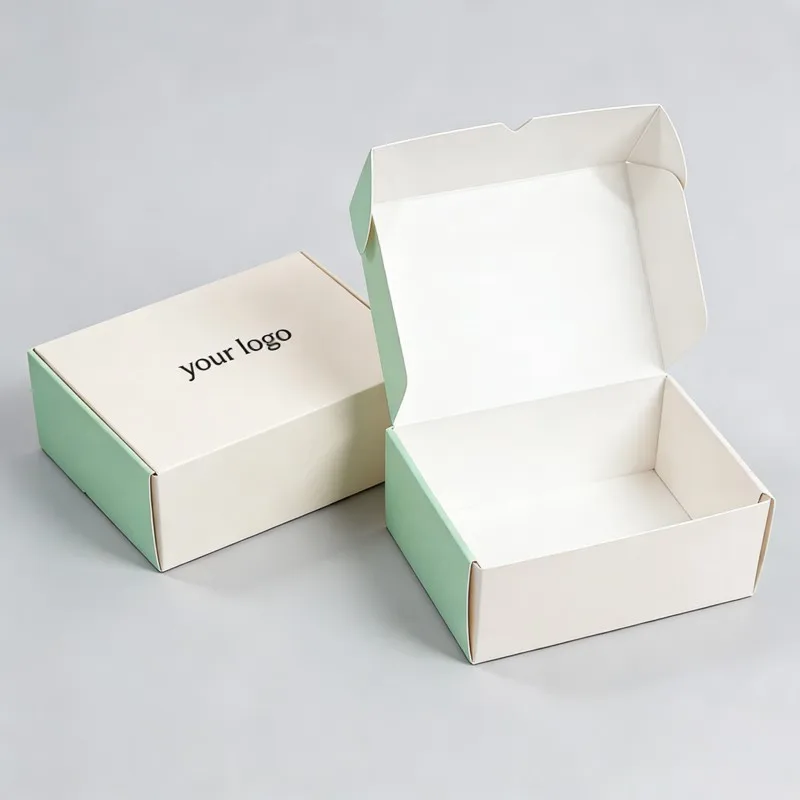 Biodegradable Croissant Sauce Dip Box Sushi Cake Brownie Packing Box Matt Finish Embossed Custom Bakery Donut Cookie Sushi Boxes