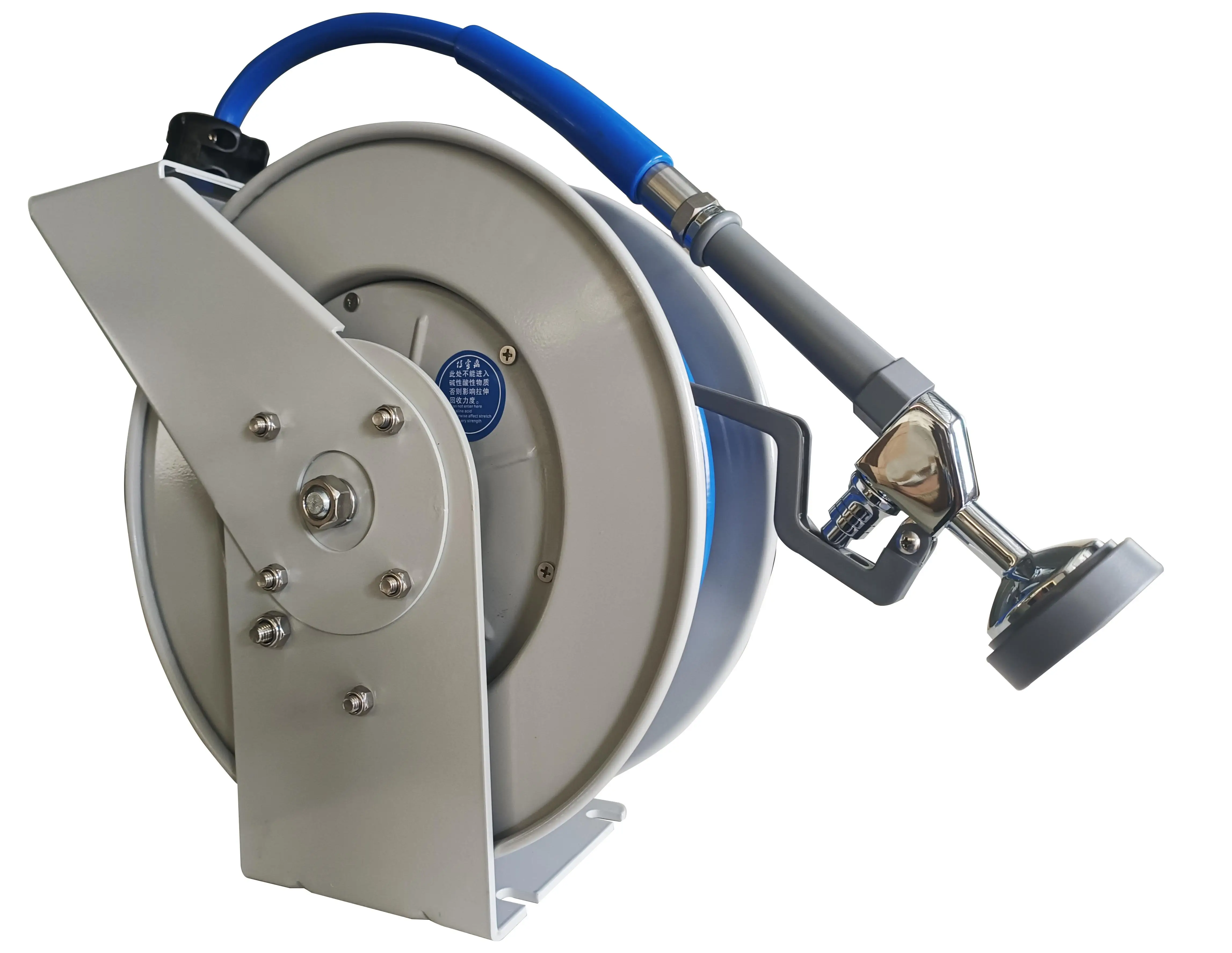 Stainless Steel Classic Water Gun Commercial Kitchen Bathroom High Flow Spray Valve Spring Retractable Pre-Rinse Reel Cable Hose supplier