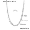 TXP216  Steel Colored Swarovski Pearl Necklace