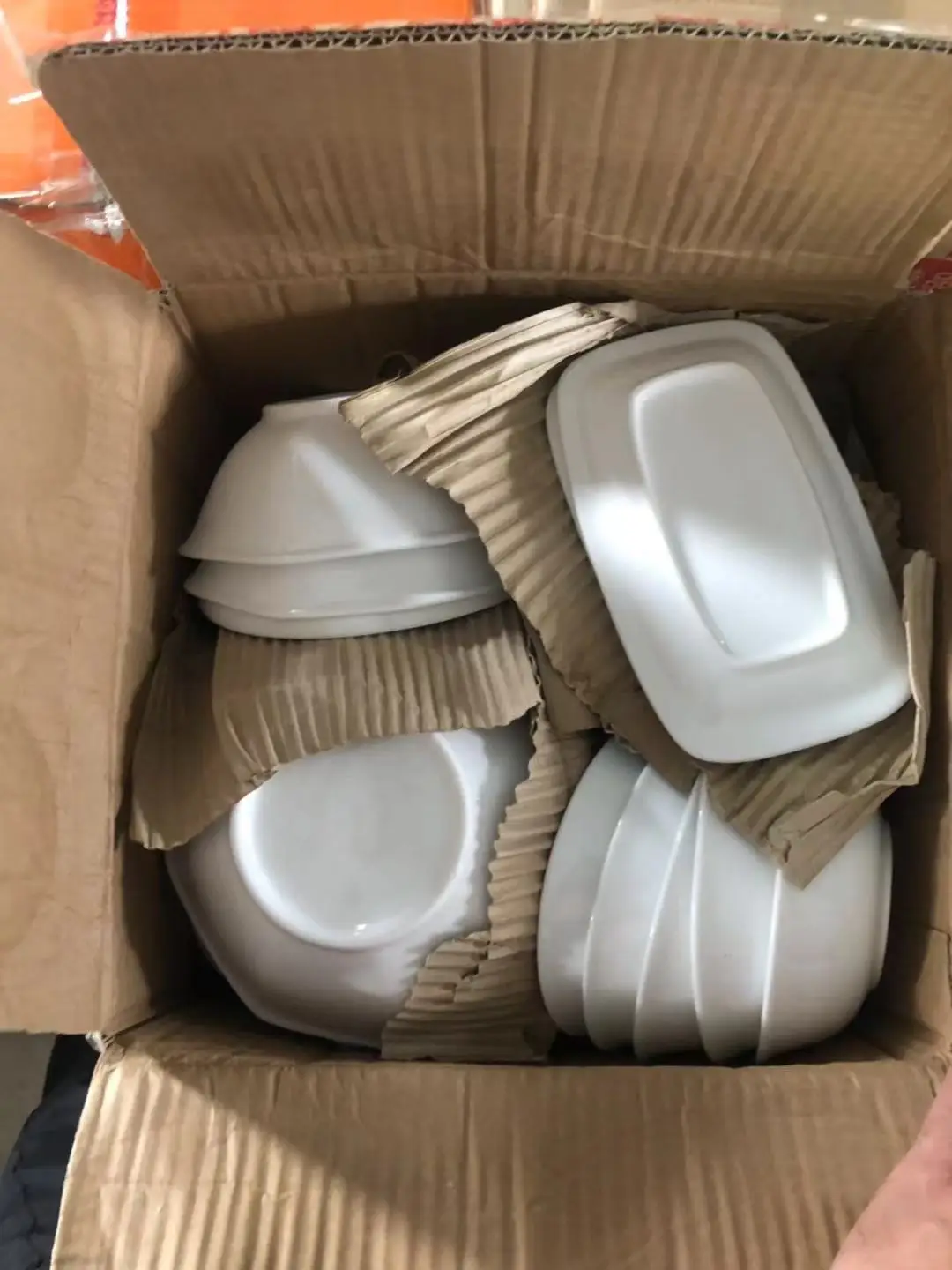 Porcelain Ceramic Factory Stocked Big Discount White Ceramic Plates