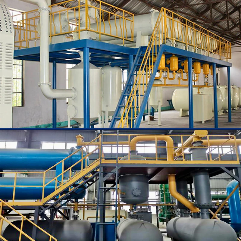 Continuously Working Plastic Oil Pyrolysis Oil Distillation To Diesel Oil Refinery Plant