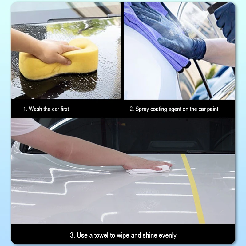 C0947 TUBEER 350 мл белый 3D магнитола нанопокрытие для автомобиля Быстродействующее покрытие Водоотталкивающее остекление Графен Coa