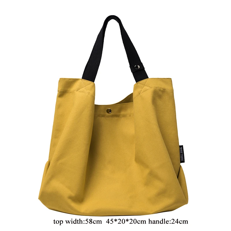 Wholesale Shopping Bag With Handle Eco Bag Korean Green Plain Organic