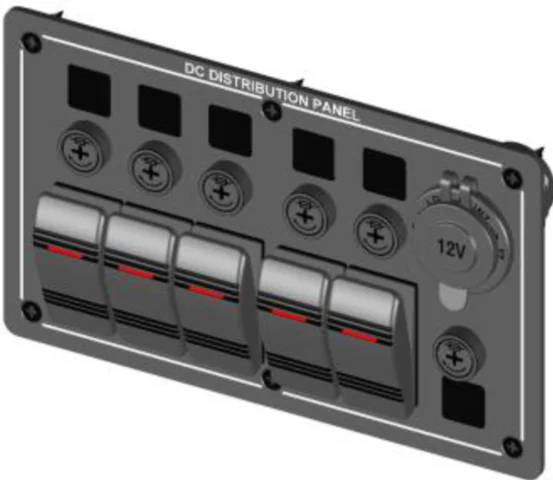 3p On-off Glass Tube Fuse Aluminium Red Led Car Boat Yacht Marine Rv ...