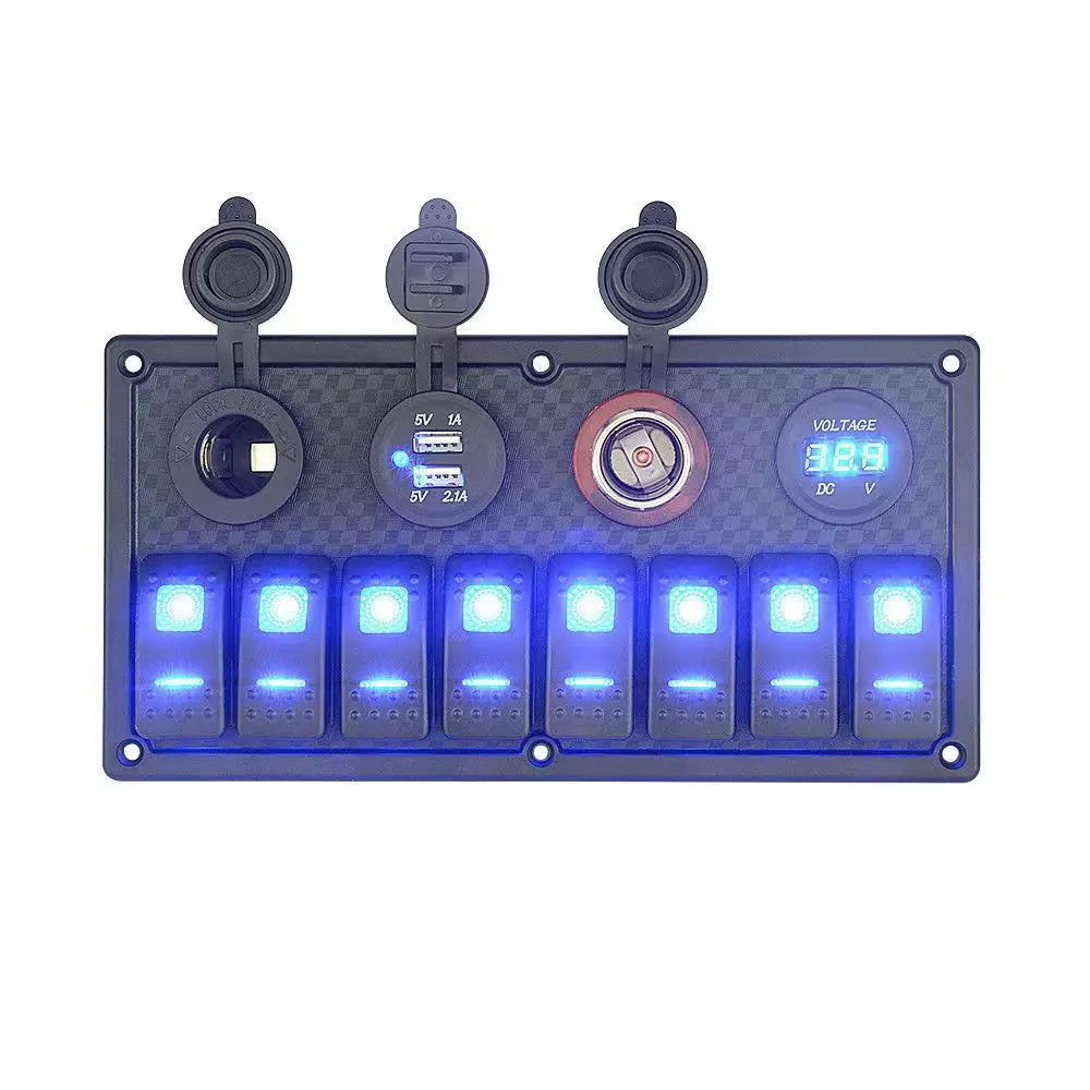 Eight-position Switch Panel Combination Panel Switch with Voltmeter ...