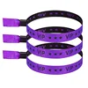 colorful Purple woven label wristband [1 piece]
