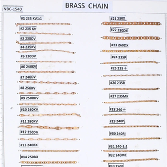 Wholesale Raw Brass Chains bar Chain Fancy Chain for Jewelry
