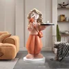 Plateau fille bouquet - orange