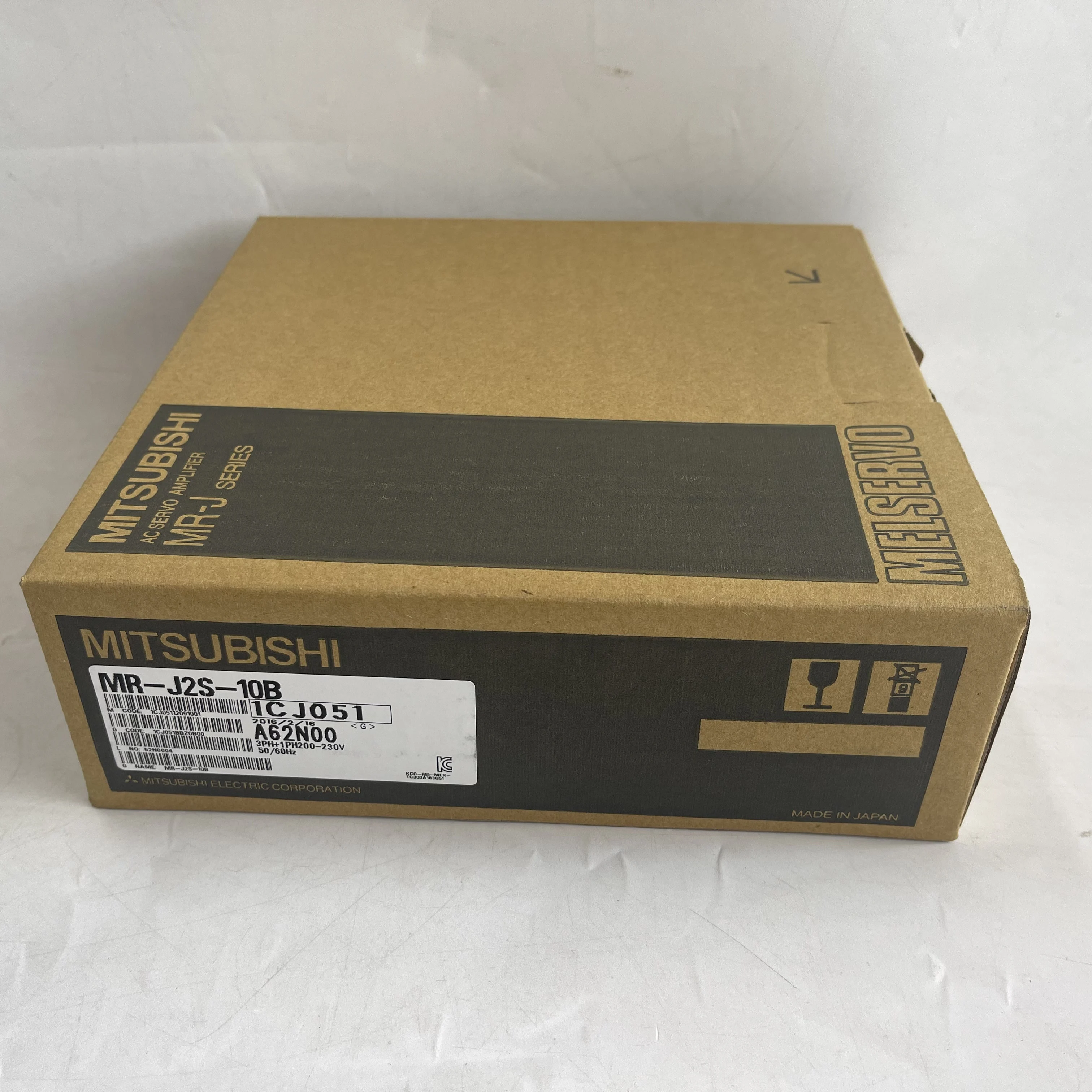 Mitsubishi MELSERVO J2S Series AC Servo Amplifier MR-J2S-10B Mitsubishi MELSERVO J2S Series AC Servo Amplifier MR-J2S-10B