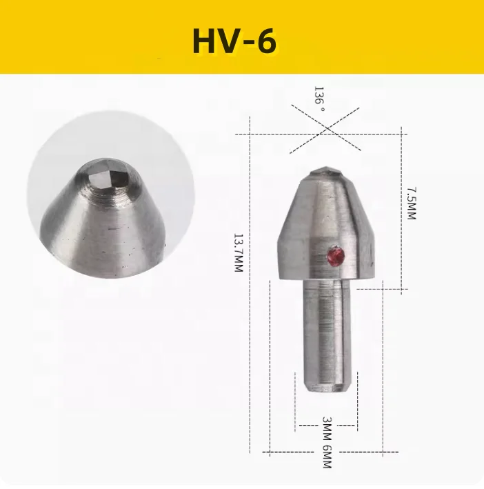 HRC-3 Hardness Testing Instrument Tools Rockwell Diamond Indenter Brinell Steel Ball Indenter