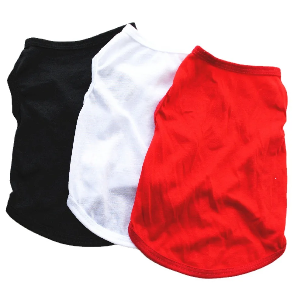 Dog Clothes Multi Colors Low Price Pet Dog Shirts Plain Pet Dog Shirt