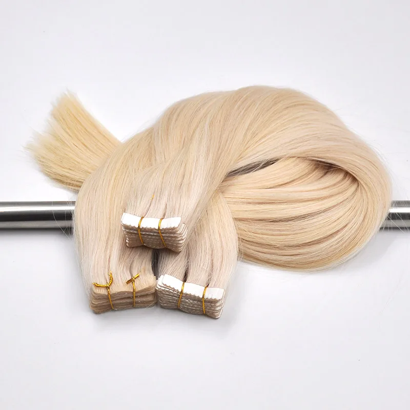 Salon Tape In Hair Extensions Full Cuticle Virgin Human Hair invisible tape in human hair extension factory