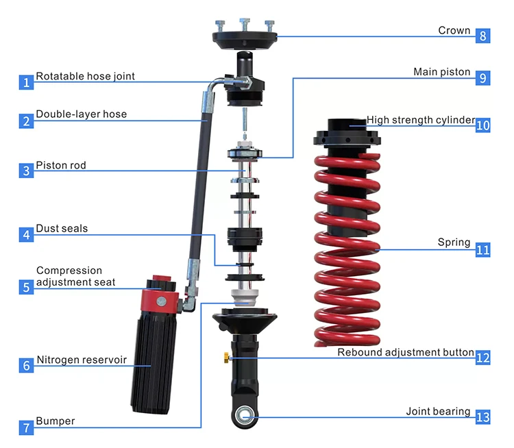 Shock Absorber For Toyota Fortuner 2006 Hilux Land Cruiser 100 Series 