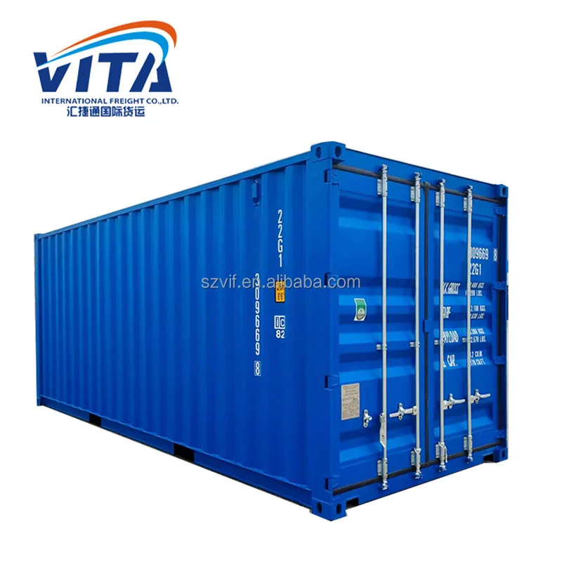 New 20ft Dry Container With Ivory White Blue Red Customized Color Forklift Pocket Lock Box Iso 4100