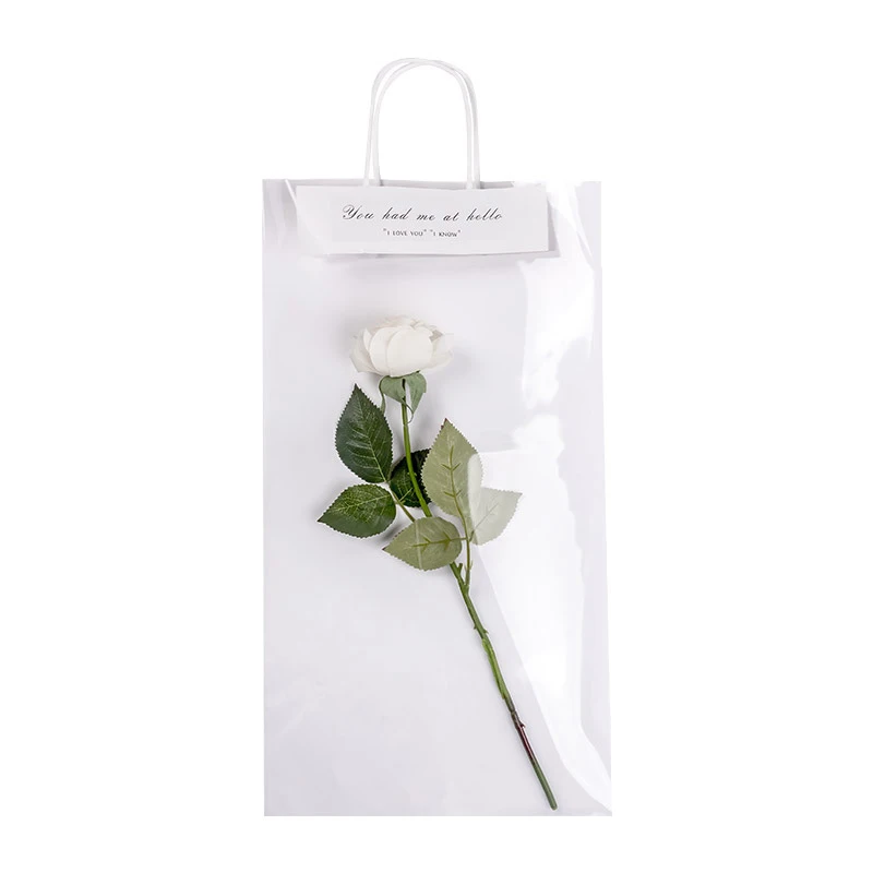 Custom Pvc Clear Plastic Bag For Flowers Gift Waterproof Rose Flower