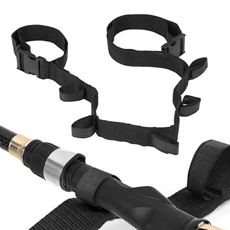 waist belt fishing rod holder SANLIKE Fighting Aluminum Adjustable Alloy Fis SANLIKE STORE Emovable design hanging hole The belt has two hanging loops and a hook Rod Holder and Wading Belt