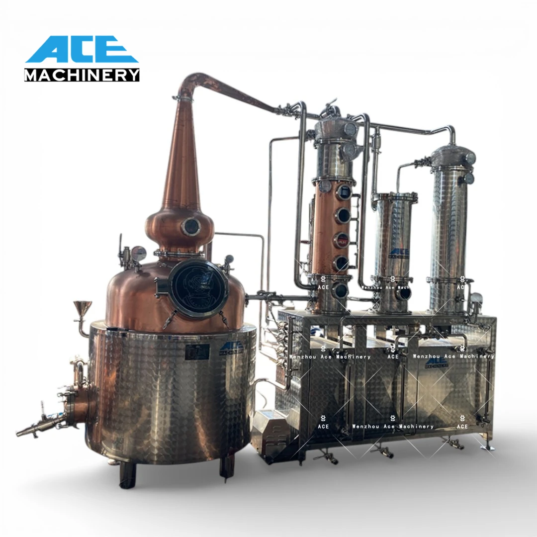 Ace Factory Distiller Still Copper Still Reflux Alcohol Distillation Equipment Popular