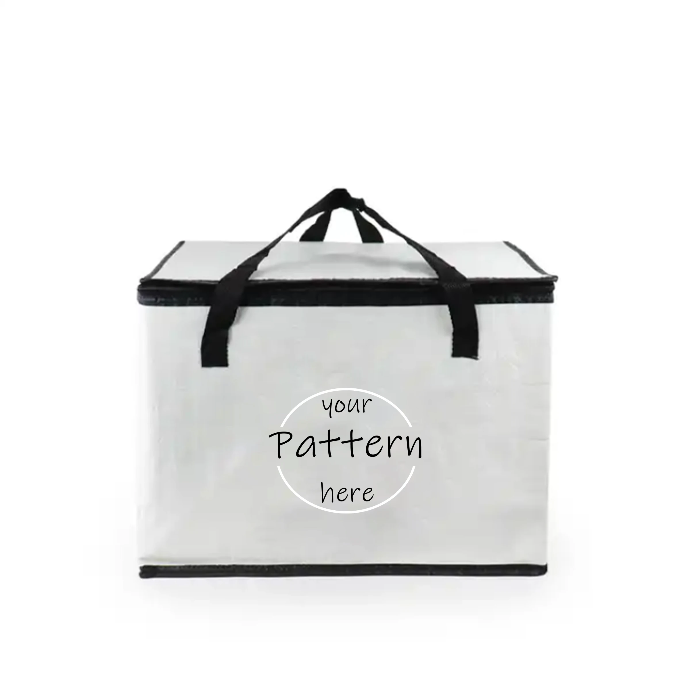 Hong Dong Wholesale OEM Custom Printing  Waterproof Food Tote Thermal Lunch Cooler Bag Insulated Cooler Lunch Bag Food Delivery