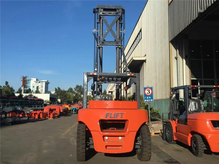 12ton FLIFT diesel forklift with Chinese engine Electrical Hydraulic transmission with solid tires