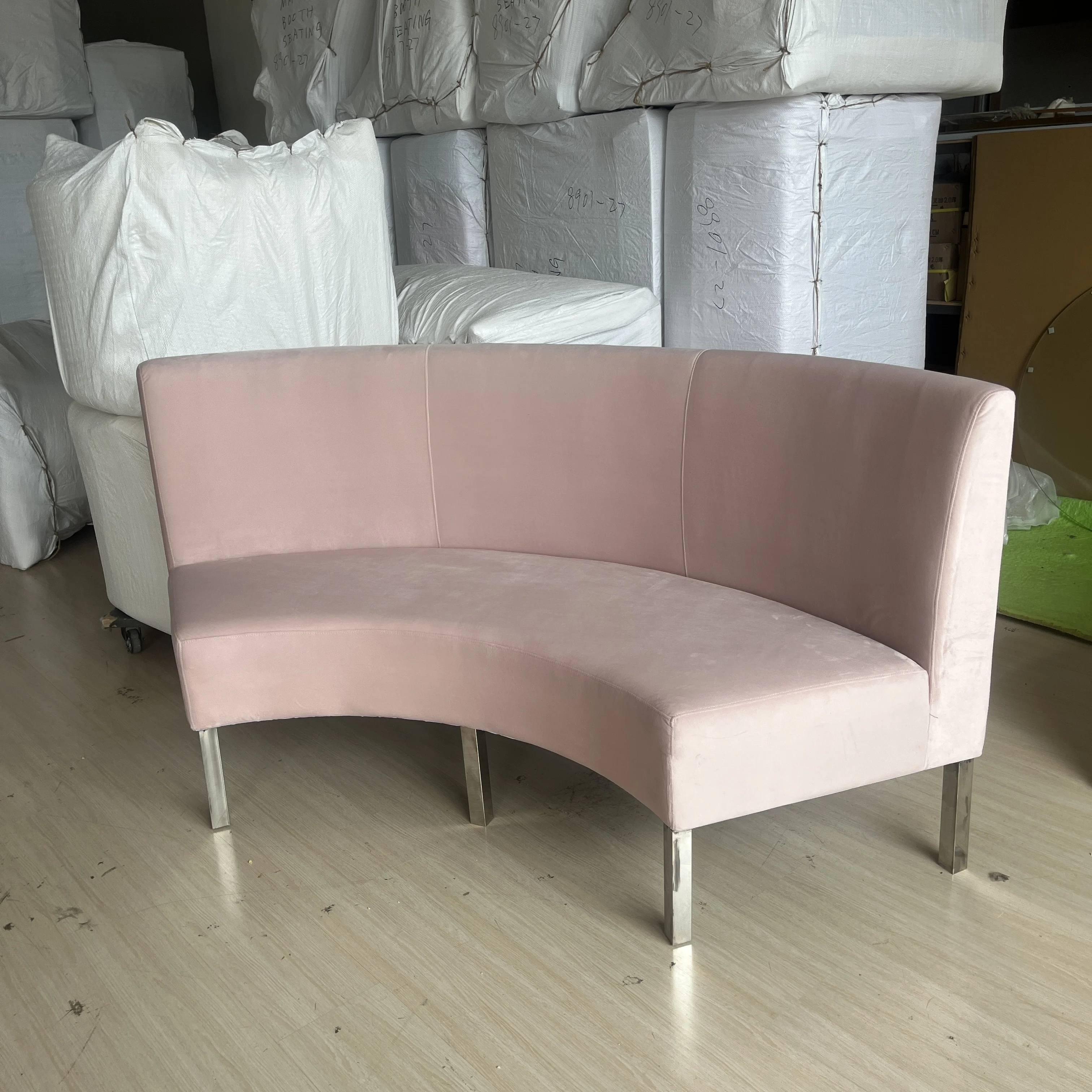 Modular Sofa Customized Booth Seating Banquette Cafe Furniture Set Leather Restaurant Booth Furniture