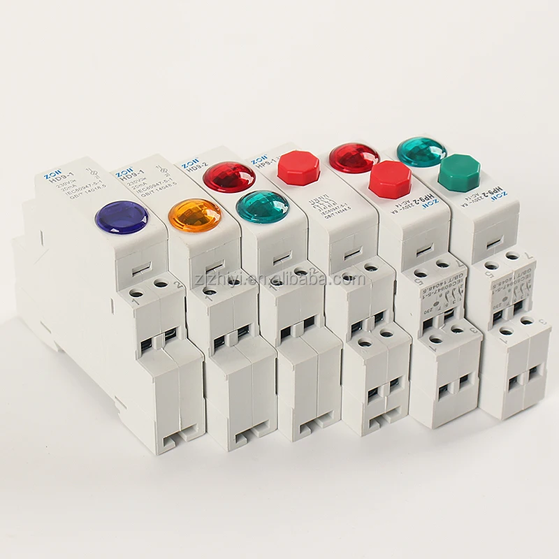 Din Rail Mcb Type Indicator Light 230v Ac/dc Modular Din Rail Lamp ...