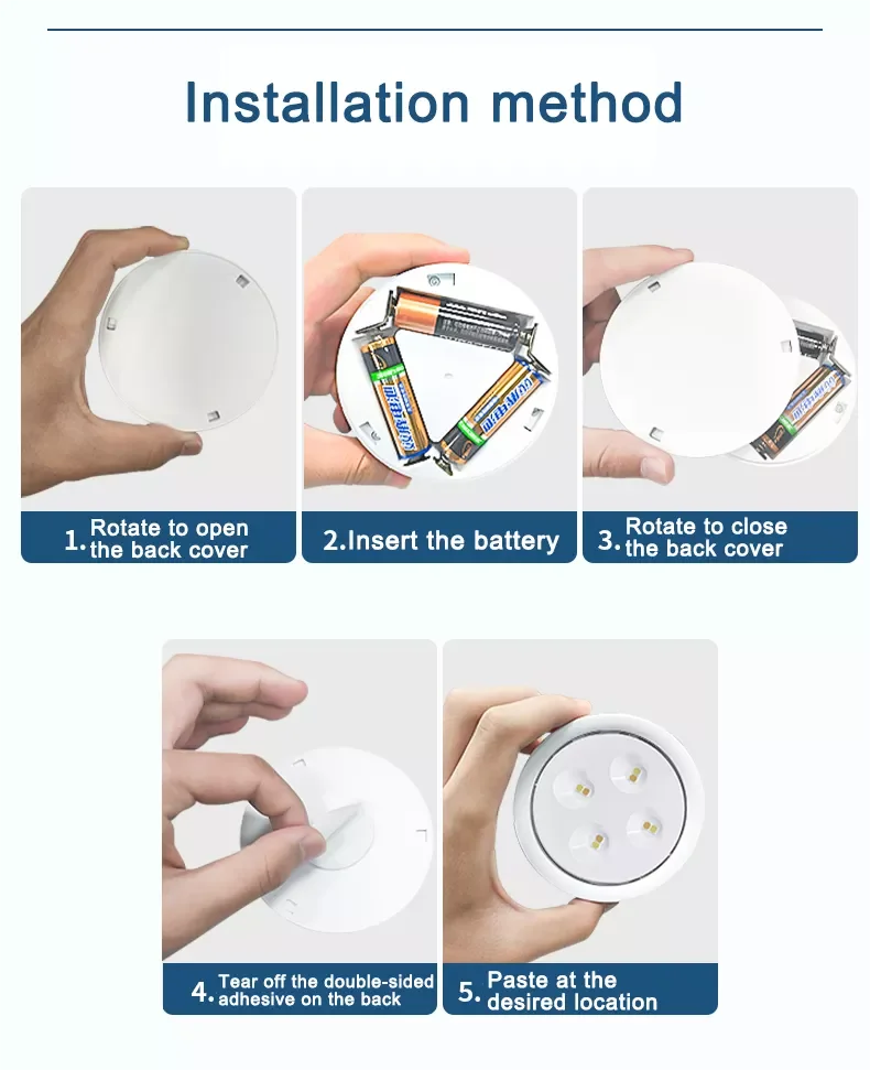 product dimmable under cabinet lights wireless led puck light with remote control-37