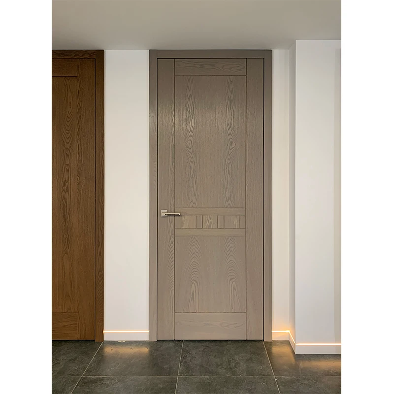 Harmony Chinese Style Wood Veneer Stile and Rail Wood Door / Interior Design Wood Door