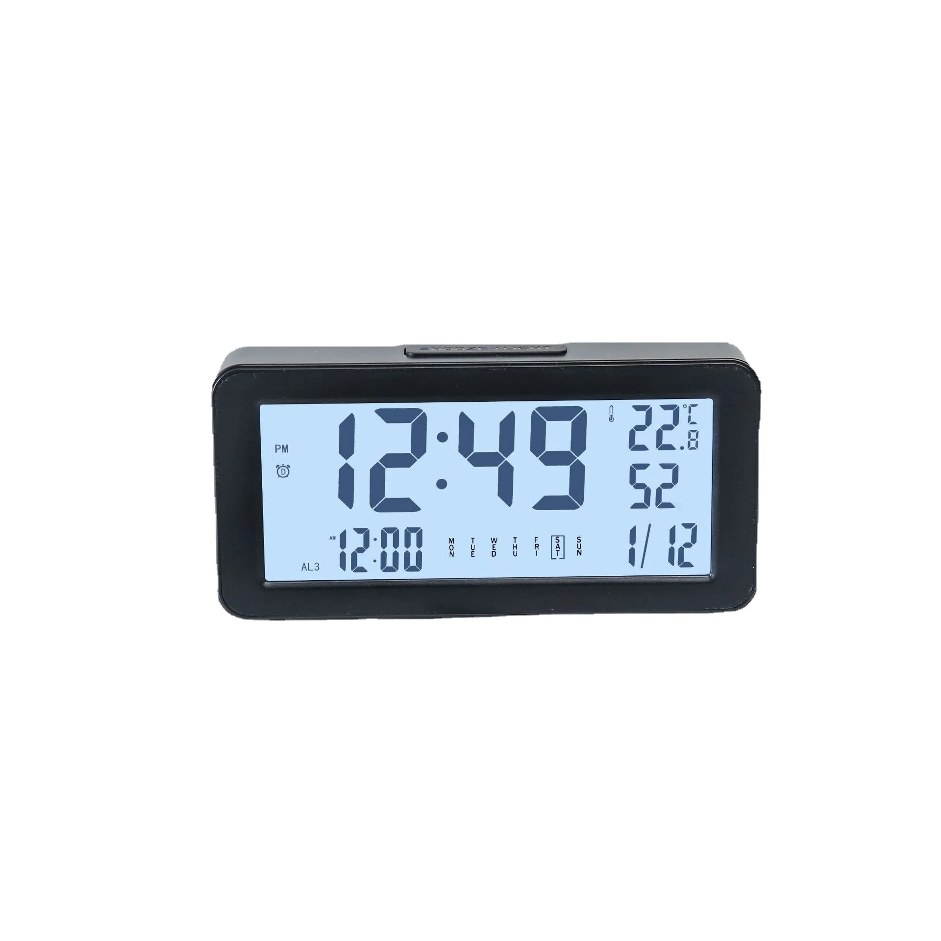 New Arrival Desktop LCD Clock Backlight Snooze Mute Calendar Desktop Electronic Backlight Table Digital Alarm Clock
