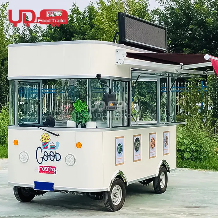 Food Trailer Mobile Kitchen Equipment Commercial Street Food Shop Ice Cream  Cart Mini Travel Trailer Halal Vegan Food Truck - AliExpress