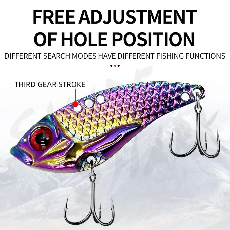 Metal VIB Fishing Lures - 5pcs Blade Baits for Trout & Bass