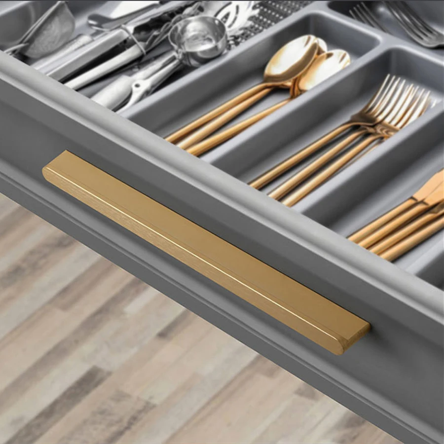 Furniture Handle Aluminum Wardrobe Handles Kitchen Cabinets Pulls OEM Drawer Pulls Handles