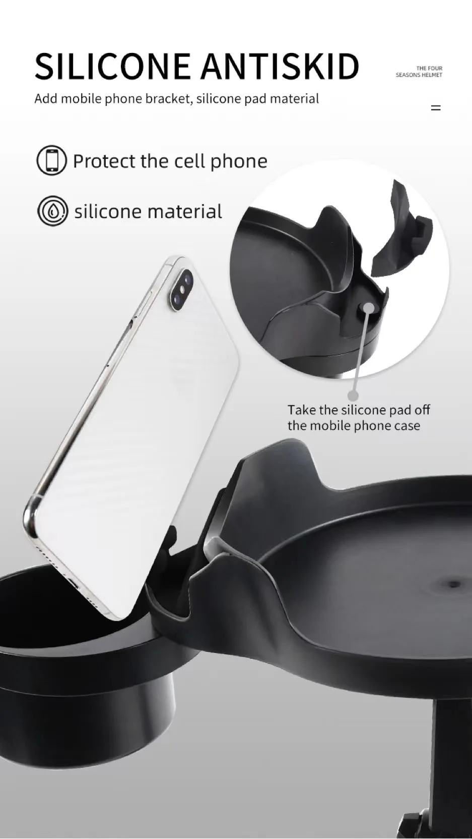 Adjustable 360 Rotatable 4 In 1 Car Cup Shelf Multifunctional Car Cup