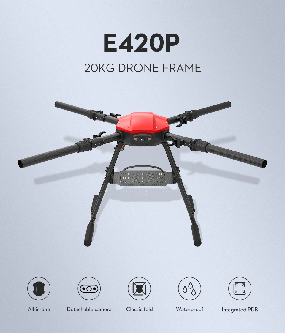 EFT E420P Classic 20kg 4-axis Heavy Weight Cargo Delivery Drone Frame ...