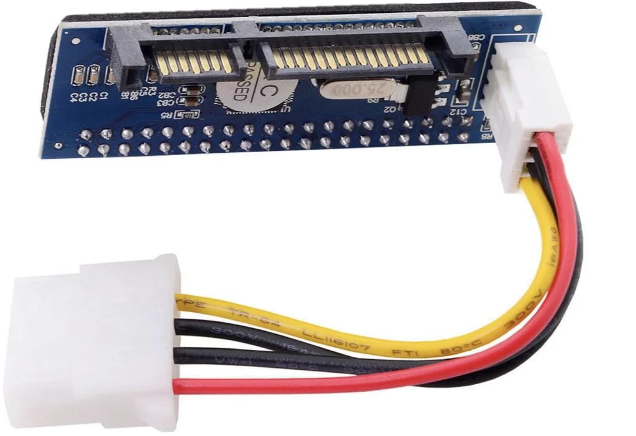 IDE/PATA 40Pin Disk to SATA Female Converter Adapter PCBA for Desktop & 3.5" Hard Disk Drive