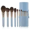 11 sets of gray lily of the valley brushes with blue buckets
