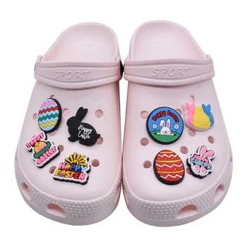 PVC Rubber Shoes Charm Inspired Cork Block Decorative Children Gift Cartoon Style Upper Accessories