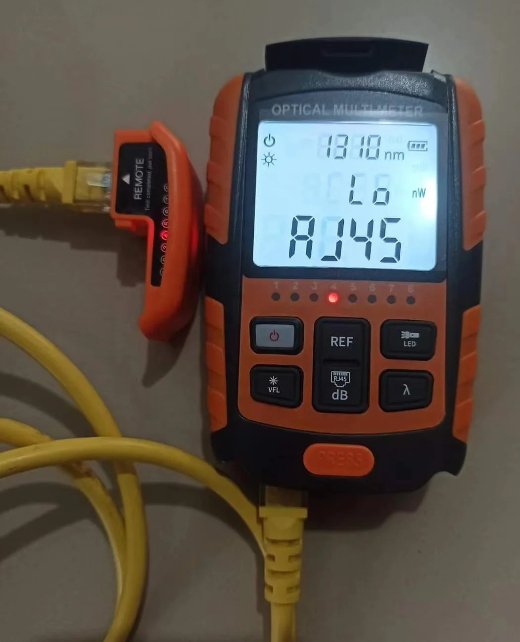 4in1 Li-lion Battery Optical Power Meter,Visual Fault Locator Network Cable Test,Optical Fiber Tester 5km 15km VFL - View #4