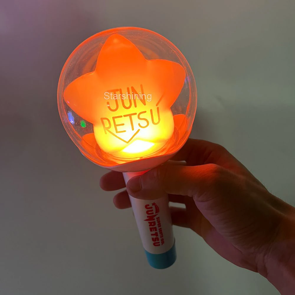 Factory ODM OEM Custom LOGO Colorful LED Light Stick Fans Glow Wand Baton Lightstick Pen Light for Concert Events