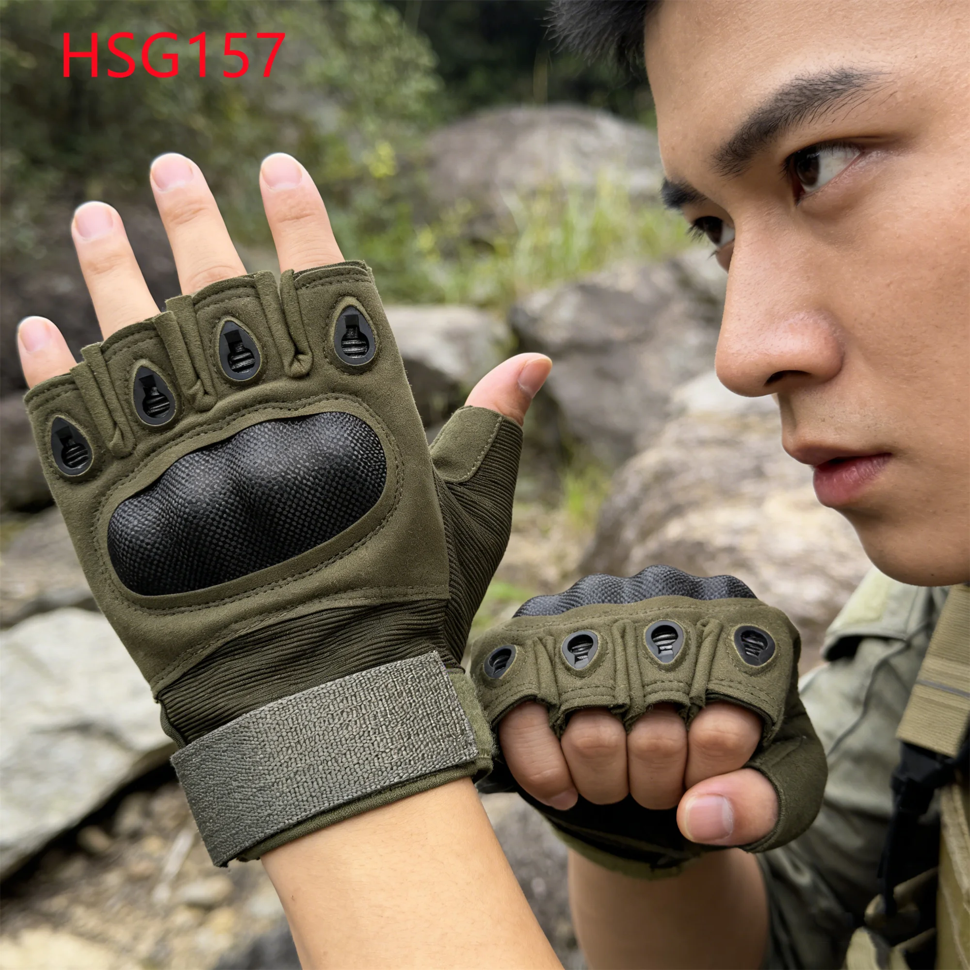 HY,outdoor Training Impact protection Tactical Gear Gloves for Sale Hot Selling Debris Resistant Unisex Mechanic Gloves HSG157