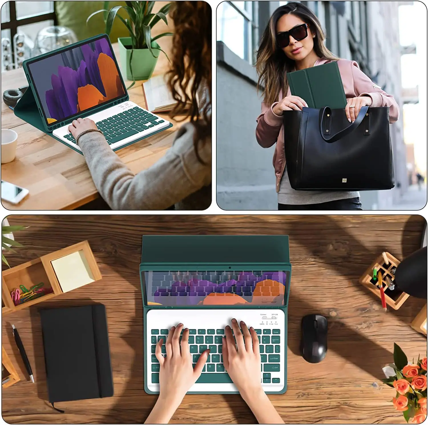 Keyboards for Samsung Tab A9 Plus SM-X216 X210 11 Inch 2023 Magnetic Tablet Cover With Pen Slot Wireless Keyboard Case