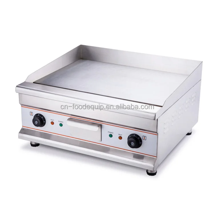 Commercial Kitchen Equipment Electric Griddle Mirror Surface Plate