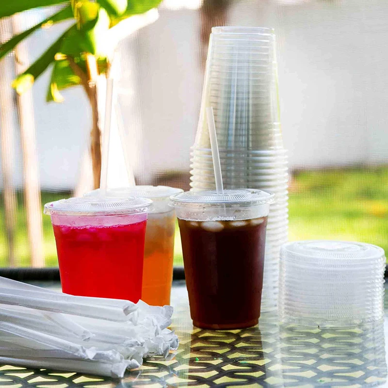 Wholesale Custom Printed Hot Cold Drinking Plastic Pet Cup Injection