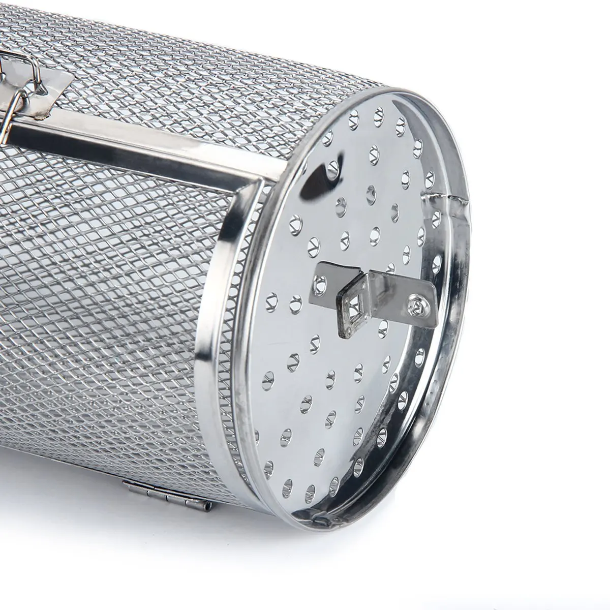 Cestello Girevole Per Barbecue E Tostatura – Acciaio Inox, Rotazione 360°, Per Arachidi, Noci, Caffè