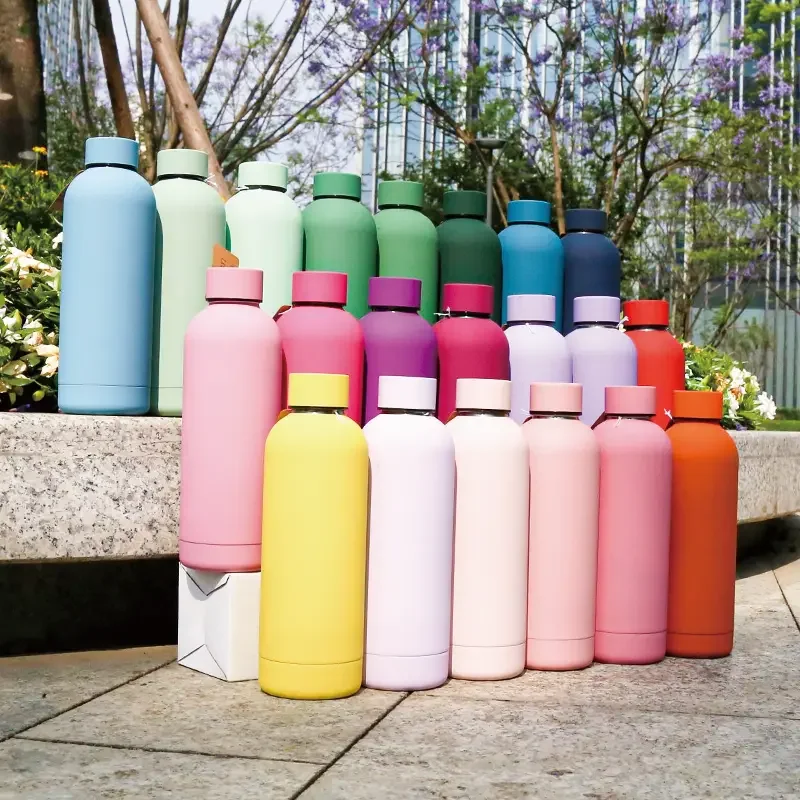 Custom Logo 500ml Gym Sport Insulated 750ml Stainless Steel Metal ...