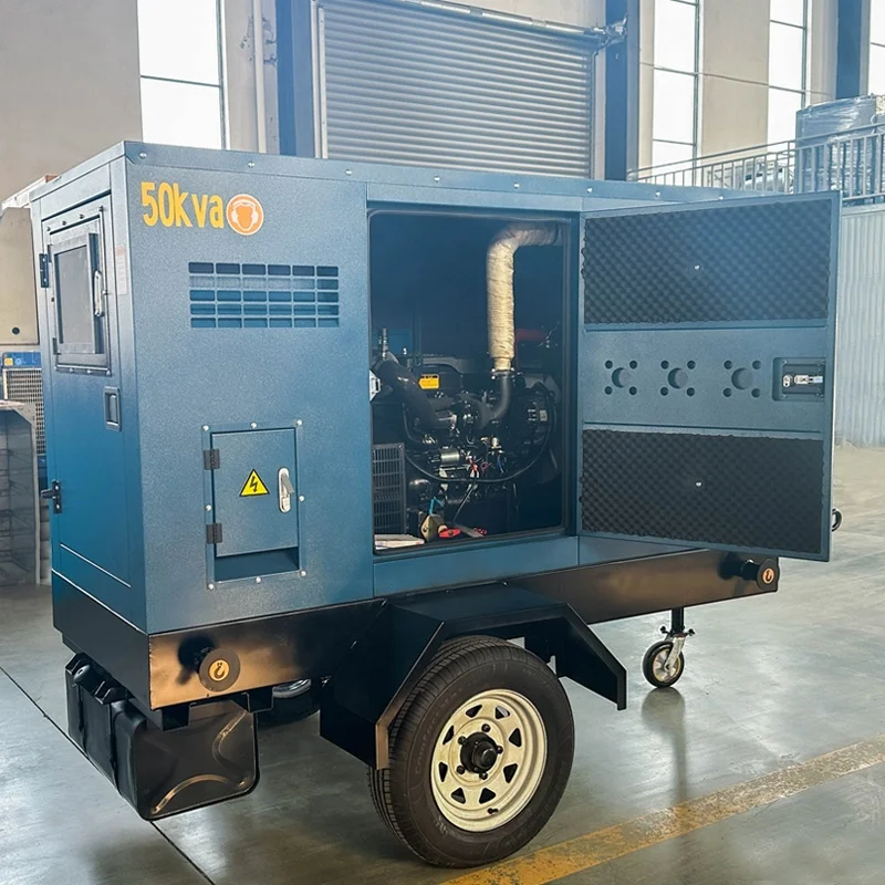 Movable Trailer Type Silent Diesel Generator