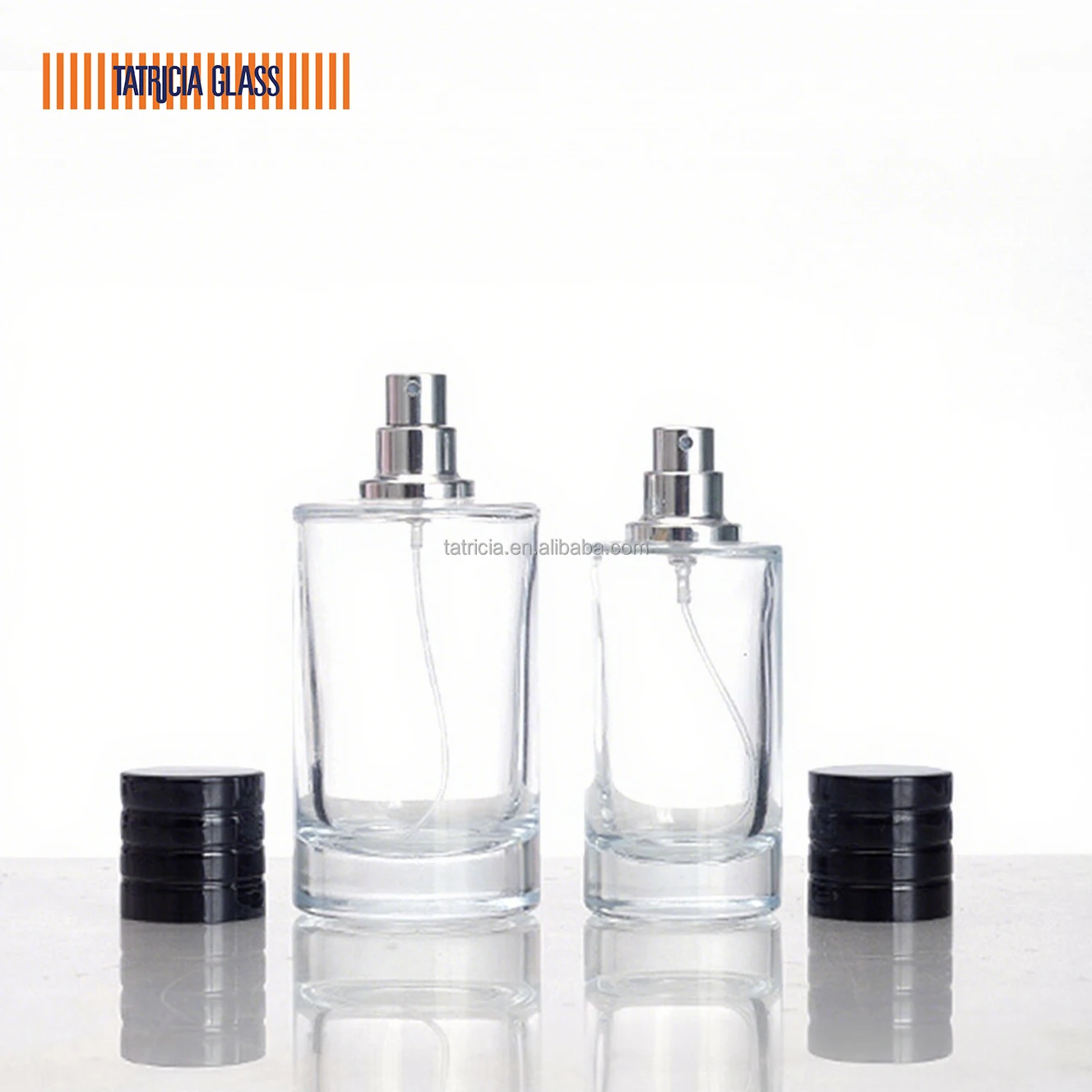 Custom Designed Vintage Luxury Perfume Glass Spray Bottle Magnetic Cap Beautiful Unique Empty Bottle for Premium Screen Printing