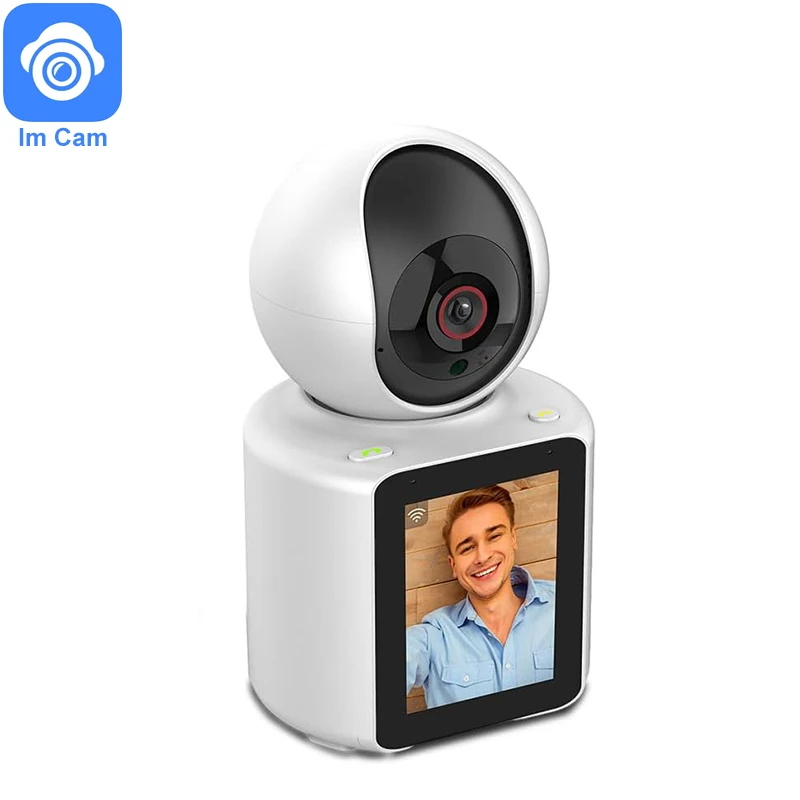 2023 New Product Video Calling Smart Camera With 2.8 Inch Ips Screen Ptz Network Camera For Home