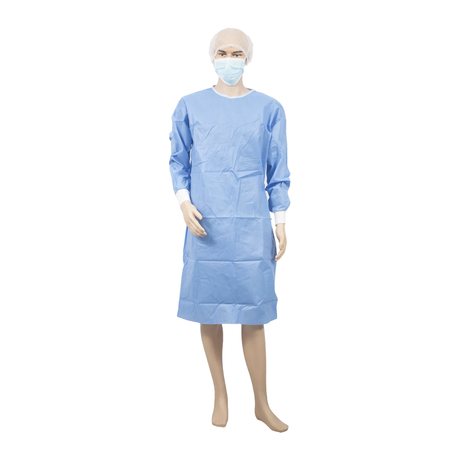 Одноразовый хирургический халат 45 г/м2, SMS/SMMS, антиспиртовой, хорошее качество и конкурентоспособная цена